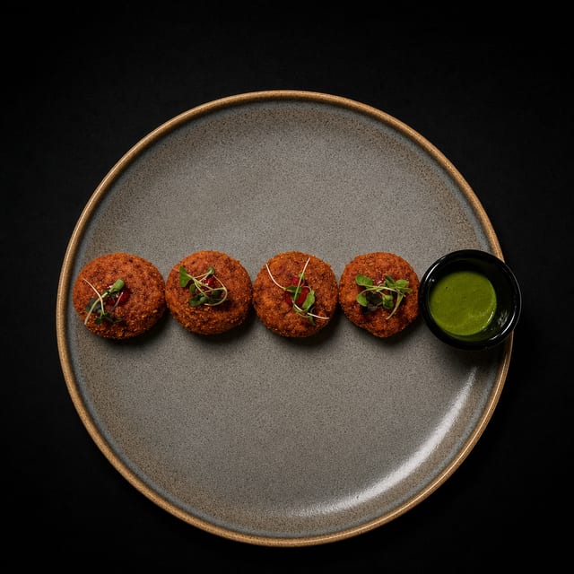 Beetroot Kabab (v, gf, d).