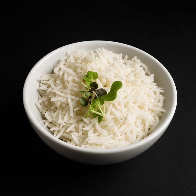 Jeera Rice (v, gf, d).
