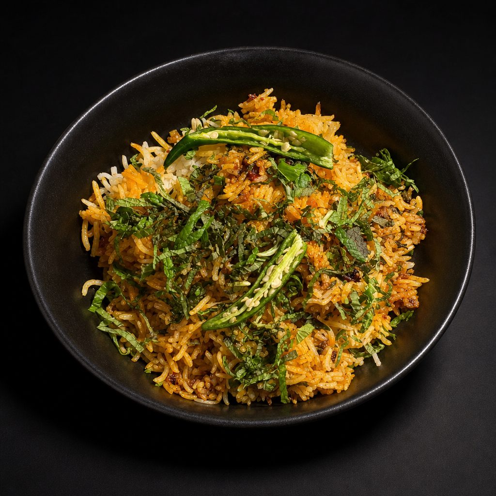 Paneer Tikka Biryani (v, gf).