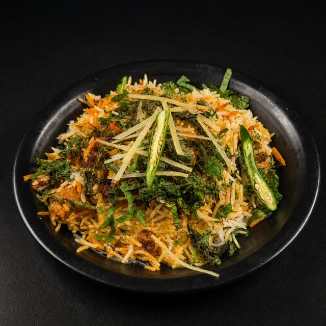 Goat Dum Biryani (gf, d).