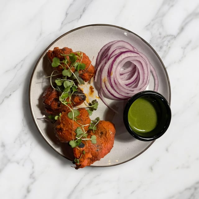 Kasoori Murg Tikka (gf, d).