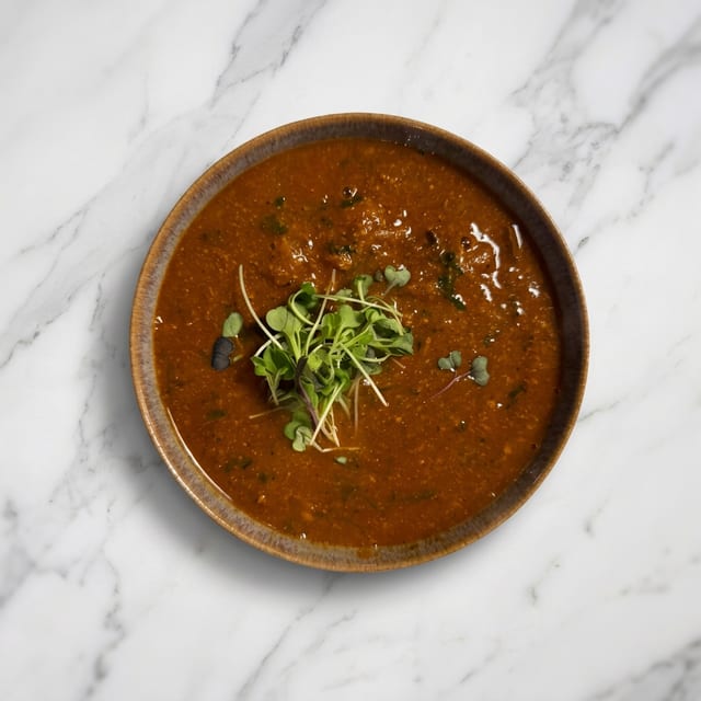 Maharashtrian Railway goat curry (gf).