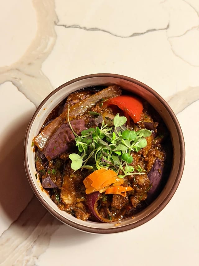 Kadai Baingan (v, vg, gf)